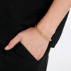 Gold Plated Silver 4MM Chain Bracelets for Men Women Unisex Simple Charm Bracelet Wedding Party Gift 20cm 8in - Image 4