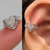 1PC Delicate Zircon Clip on Earrings Female Heart Ear Cuff No Piercings Fake Cartilage Earrings for Women Jewelry - Image 4