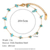 Crushed Stone Handmade Foot Chains Gold Plated Jewelry 316L Stainless Steel Bracelet for Women - Image 10