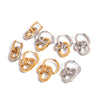 Ars Two Tone Stainless Steel Geometric Hoop Earring Gold Plated Huggie Earrings for Women Minimalist Dangle Drop Earrings - Image 6