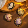 Vintage Cameo Elegant Queen Head Portrait Brooch For Women Antique Wedding Bridal Bouquet Clothing Jewelry 2X001 - Image 1