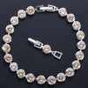 Pera Design Gold Color Round Shape Purple Cubic Zirconia Stone Charm Link Bracelets Wedding Jewelry for Women - Image 17