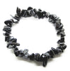 Hematite Elastic Multiple Crushed Stone Crystal Bracelet Suitable For Men Women 3-8mm Raw Chip Gemstone Jewelry - Image 1