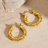 316L Stainless Steel Golden Hollow Round Beads Earrings For Women Personality Ear Studs Jewelry Party Gift - Image 7
