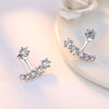 Cubic Zirconia Branch Stud Earrings with Clustered Design - Image 6