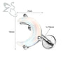 ZS 1PC 16G Stainless Steel Lip Ring Internal Thread Labret Piercing Moonstone Ear Stud Moon Butterfly Cartilage Earring Jewelry - Image 16