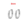 Stainless Steel 1 Pair Minimalist Huggie Hoop Earrings For Women Gold Color Tiny Round Circle 6/8/10mm Punk Unisex Rock Earring - Image 16