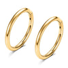 2/6PCS Seamless 316L Stainless Steel Classic Nose Rings for Men and Women Hoop Earrings Septum Helix Tragus Ear Piercing Jewelry - Image 7