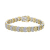 Two Tone Color Moon Shaped Link Chain Bracelet for Women Paved Bling Cubic Zirconia Cz Wedding Jewelry - Image 3