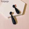 Korean Colorful Cute Hanging Drop Earrings For Women Arcylic Water drop Long Big Earring for Grils Party Dangle - Image 2