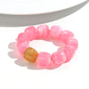 Acrylic Geometric Bead Bracelet with Elastic Stretch Fit - Image 43