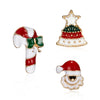 3pcs Merry Christmas Brooches for Women Men Classic Cute Enamel Cartoon Snowflake Elk Bell Lapel Badge Year Jewelry Gifts - Image 10