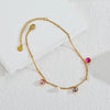 Seaside Holiday Stainless Steel Starfish Multi-element Colored Zircon Anklet Women Girl Vacation Jewelry Gift - Image 2
