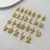 Stainless Steel Gold Plated 26 Letters Name Necklace Zircon Pendant Necklace - Image 4