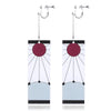 Women Acrylic Pink Kamade Zezeko Cosplay Ear Clip Japanese Anime Demon Kamado Tanjiro The Same Sun Long Earring Prop - Image 1