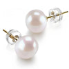 Round Imitation Pearl Stud Earrings 5mm to 10mm - Image 2