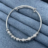 Charm Silver Bead Bracelet Bracelet Cute Feminine Party Wedding Jewelry With Adjustable Size - Image 4