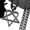 Hip Hop Rock Music Him Heartagram Star Heart Necklace for Women Men Stainless Steel Y2k Black Metal Band Goth Punk Chain Jewelry - Image 12