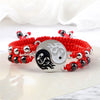 Two-Piece Braided Bracelet Set with Yin-Yang Motif - Image 2