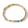 Colorful Tila Bead Bracelet with Contrasting Patterns - Image 18
