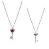 Silver Four-Leaf Clover Butterfly Star Moon Heart Key Necklace For Women Jewelry Valentine's Day Gift - Image 14