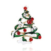Rhinestone Christmas Tree Brooches for Women Unisex Enamel Floral Pin Casual Party Accessories Gifts Friends - Image 5