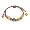 Handwoven Ceramic Bead Bracelet with Adjustable Cord - Image 10