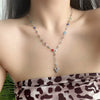 Natural Stone Bead Choker Necklace with Multiple Color Styles - Image 4