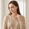 Silver Necklace Pendant Heart for Women Shining Wedding Jewelry Engagement Party Gifts - Image 4