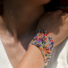 10Pcs Shiny Crystal Charm Bracelet 4mm Glass Beads Elastic Cord Bracelet for Women Friendship Wrist Jewelry - Image 2