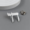 316L Stainless Steel Gold Plated Hebrew Chai Symbol Lapel Pin Minimal Letter Brooch Suit Collar Pin Jewelry Gift - Image 4