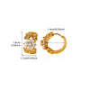 Delicate Zircon Huggie Earrings for Women Gold Plated Small Hoop Earrings Jewelry Gifts for All Occasions - Image 6