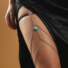 Boho Crystal Agate Leg Thigh Chain Drop Stone Tassel Multi-layer Leg Chain Anklet for Women Seaside Vacation Beach Jewelry - Image 9