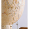 Thin Stainless Steel Double-Layer CZ Zirconia Chain Dainty Pendant Necklace for Women Delicate Jewelry - Image 2