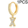 A-Z Letters Initial Pendant Earrings Hoop Earrings Men Golden Color Jewelry Earring Alphabet Name Earrings Women 1pcs - Image 26