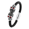 Hyperbole Men Jewelry Black Braided Leather Bracelets Stainless Steel Leahter Bracelets Cool Skull Bracelets Men Bracelet - Image 12