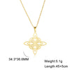 Stainless Steel Witchcraft Witch Knot Geometry Long Chain Necklace for Women Viking Pendant Chain Necklace Jewelry Gifts - Image 8
