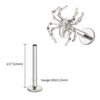 Titanium Spider Labret Lip Ring Tragus Cartilage Conch Flat Helix Stud Earring Halloween Piercing Jewelry - Image 13