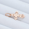 Rose Gold Color Cross Pendant Necklace For Women Men Orthodox Church Jesus Glossy Charm Daily Jewelry - Image 5