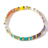 Colorful Tila Bead Bracelet with Contrasting Patterns - Image 19