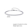 Cubic Zirconia Tennis Anklet for Women Stainless Steel Gold Plated CZ Foot Chain Layering Summer No - Image 12