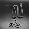 Goth Triquetra Triskelion Triskele Necklace Stainless Steel Celtic Knot Necklaces Amulet Irish Knots Jewelry Teen Wolf N8573S03 - Image 6
