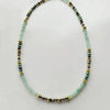 The Small Fresh Green Stone Beaded Necklace Copper Alloy Bigeville Eye Pendant Decoration Women Gilrs Birthday Gift - Image 9