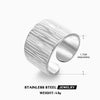 Hollow Heart Open Ring in Stainless Steel Adjustable - Image 32