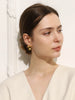 Bow Shaped Heart-shaped Earrings 316L Stainless Steel Jewelry Gold Plated Earrings for Women - Image 5