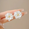 Sweet Design Spring/Summer Blue Pink Enamel Flower Light High End Earrings Party Gifts for Women Jewelry - Image 12