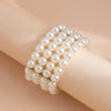 Wide Imitation Pearl Beaded Cuff Bracelet in Multiple Styles - Image 12