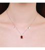 Modian 925 Sterling Silver Exquisite Twelve Constellations Red Zirconia Aries Necklace Pendant For Women Fine Jewelry Gifts