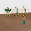 3PCS Horse eyes Pendant Piercing Earrings Set For Women Stainless Steel Zircon Ear Studs Earring Jewelry - Image 13