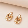 Twist Knot Metal Stud Earrings For Women Hollow Geometric Gold Silver Color boucles d'oreilles Unusual Earrings Jewelry - Image 3